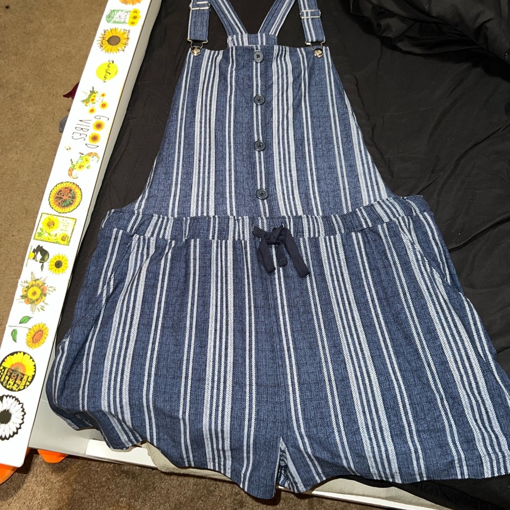 Striped Blue Kids One Piece